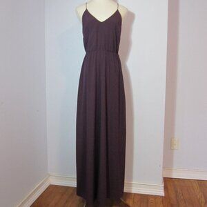 Loft Spaghetti Strap Maxi Dress Eggplant/Purple Color, Size 2.